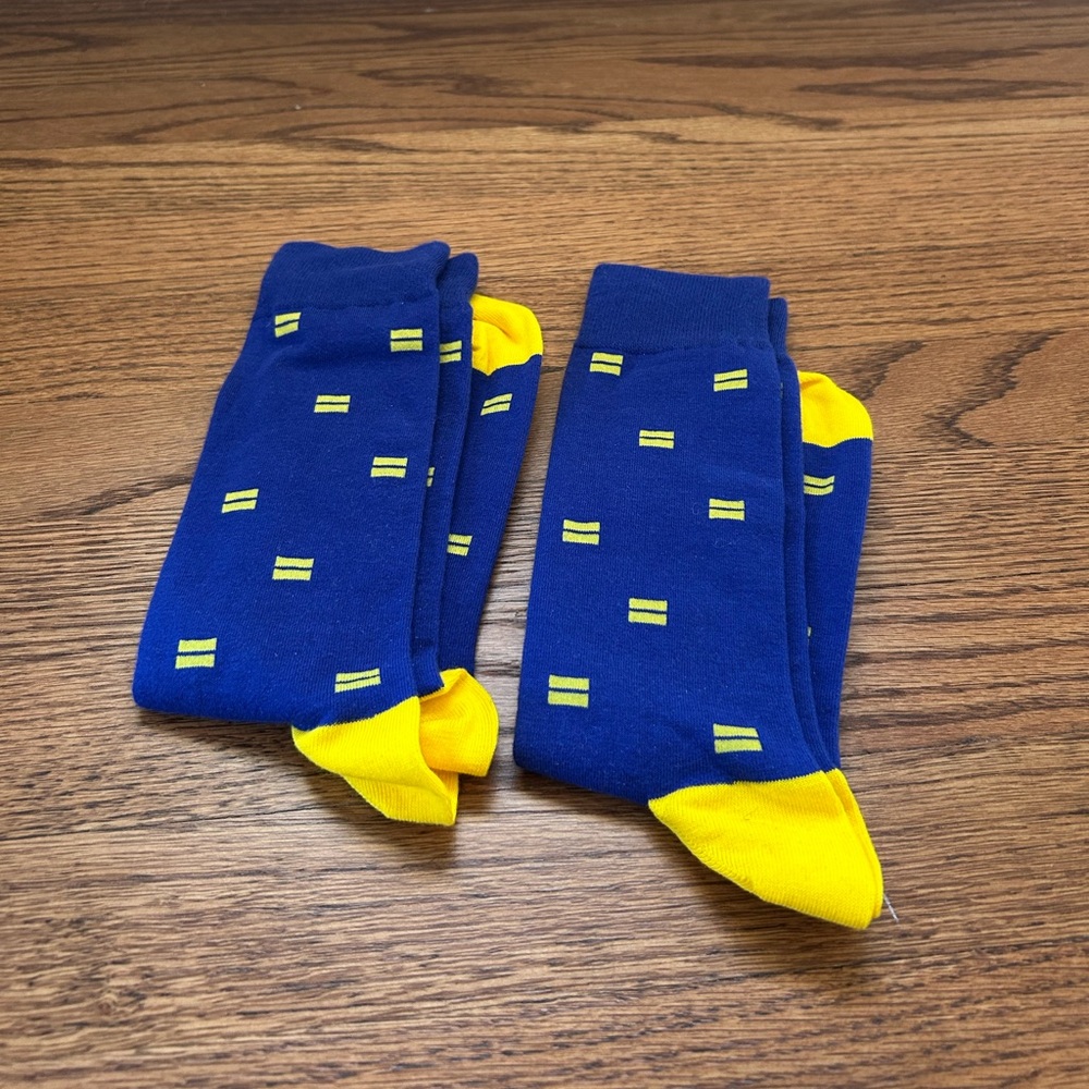 2 Pair JCrew Human Rights Campaign Socks NWOT
